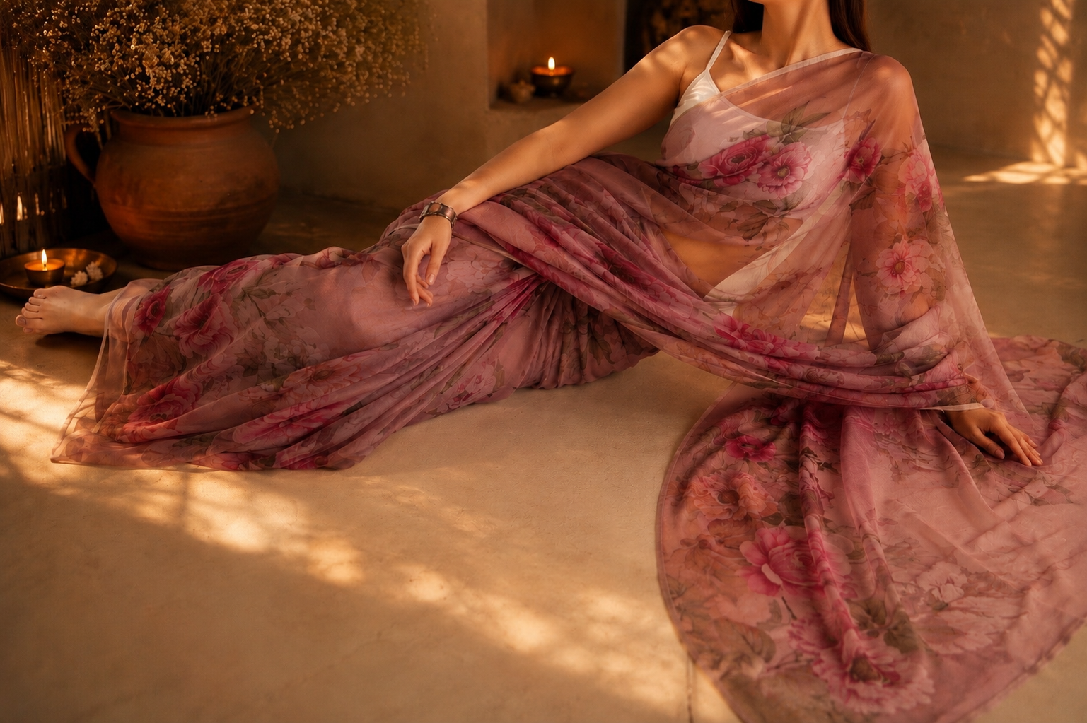Soft Fine Chiffon Sarees