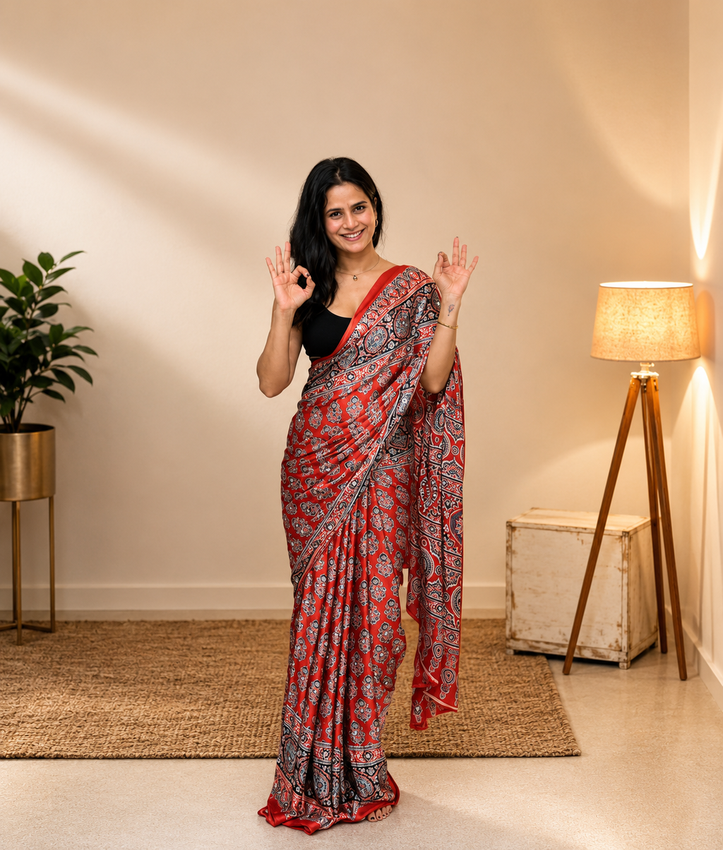 Laal-Ishq Mirror Saree