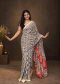 Ira mirror work saree