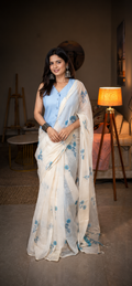 Neelkamal Linen Saree