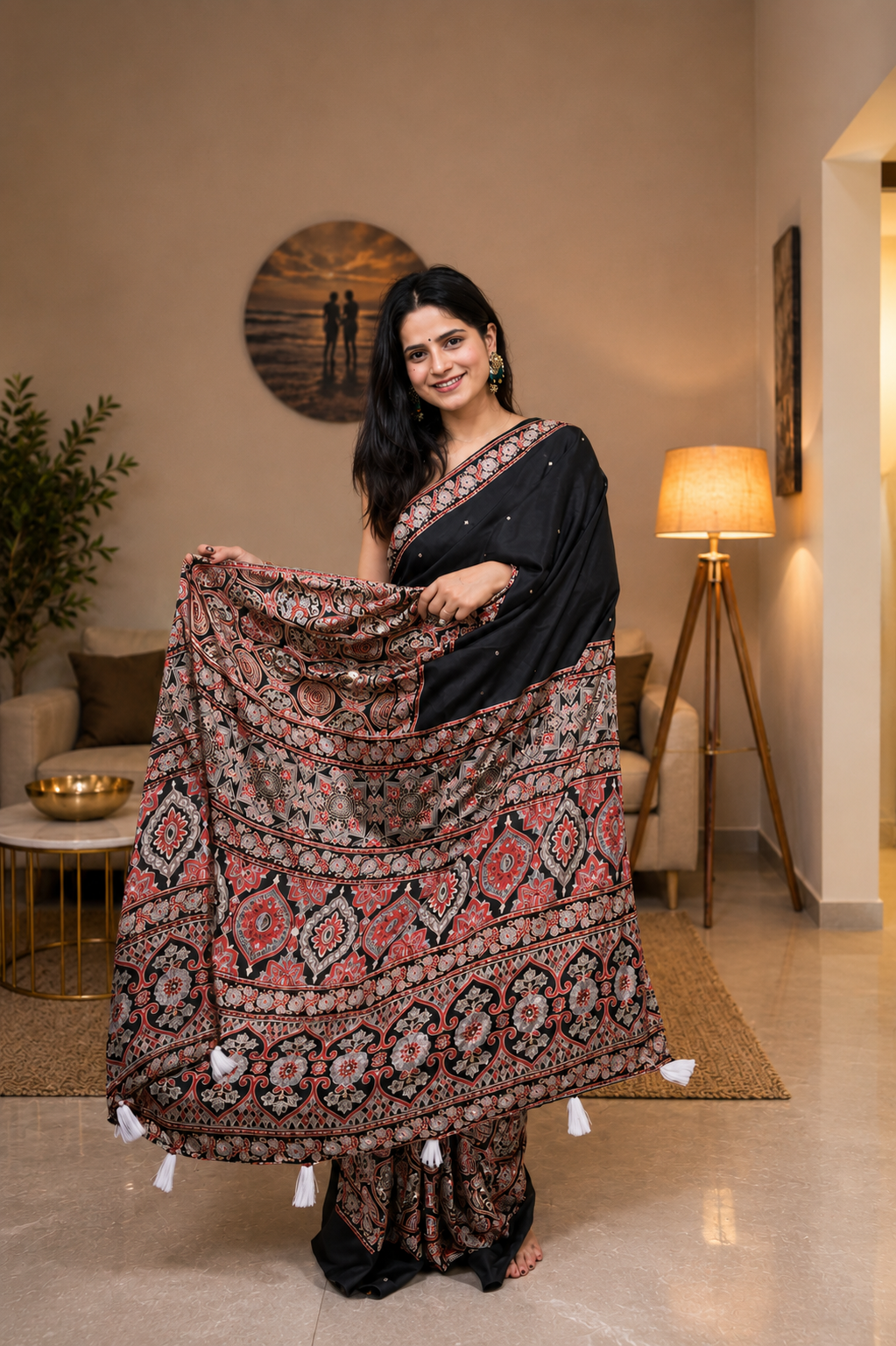 Rivaya Heritage Black  Saree