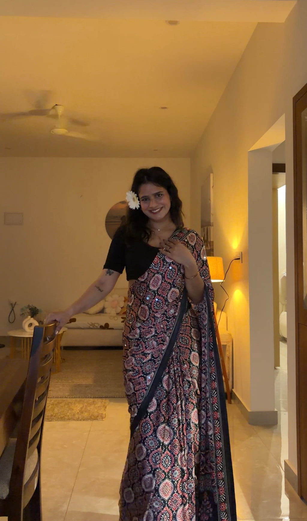 Suroor Black Saree