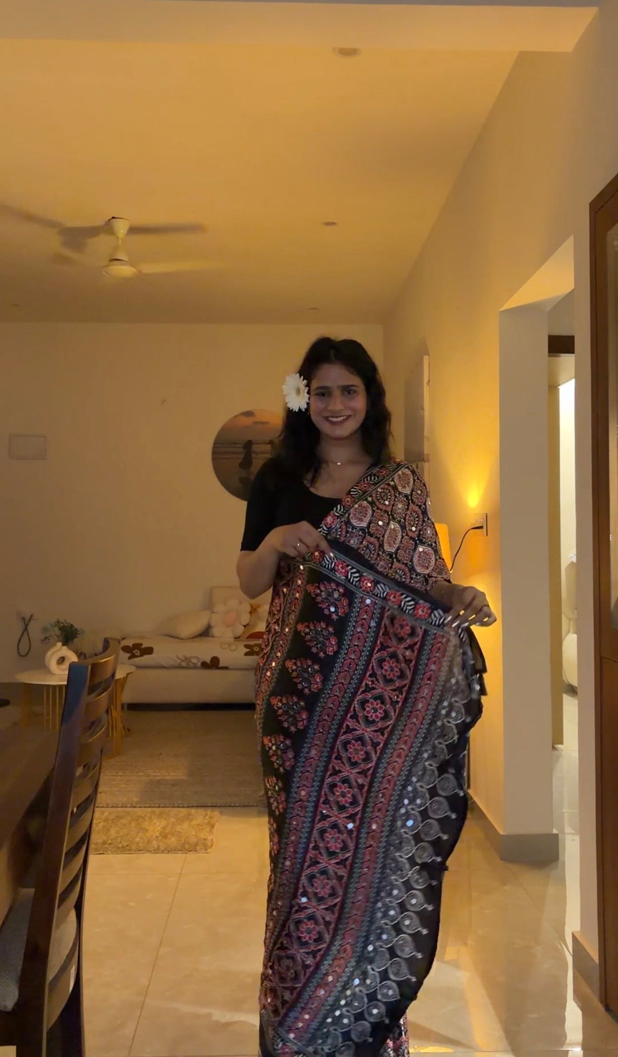Suroor Black Saree