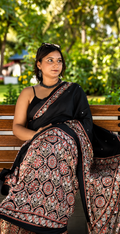 Rivaya Heritage Black  Saree