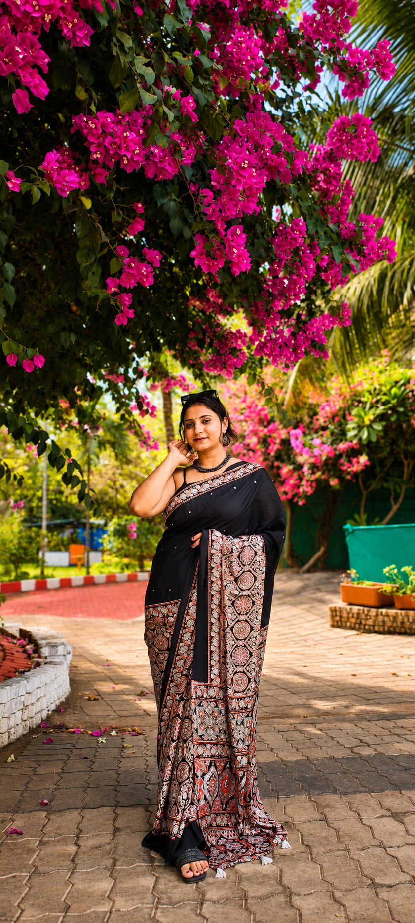 Rivaya Heritage Black  Saree